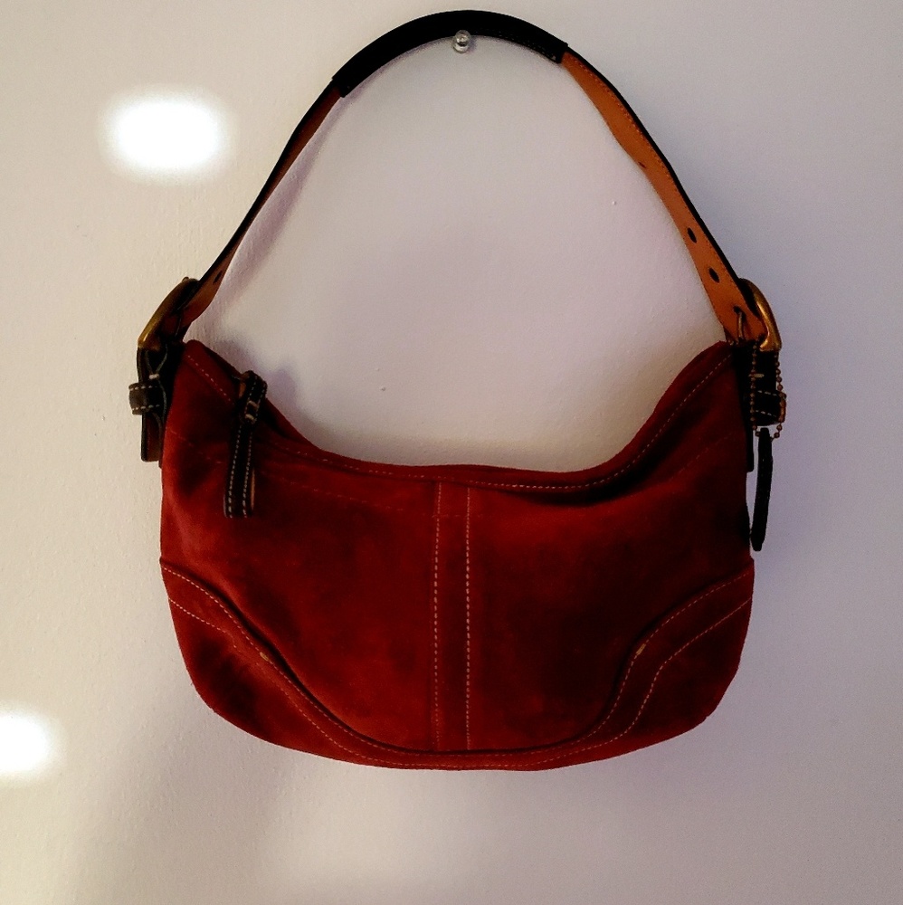 Coach Small Suede Hobo Bag